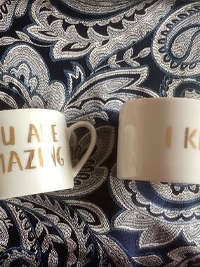 Brand new H&M Porcelain Coffee Cups - Set of 2